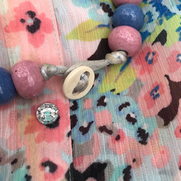 Beautiful vintage hand strung ceramic chunky beaded necklace - Picture 6 of 6